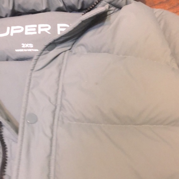 Aritzia TNA The Super Puff shortie Evening Dove sold out online worn once! - Picture 6 of 12